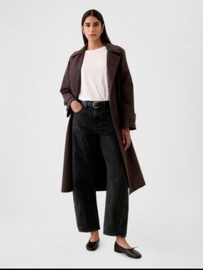 GAP High Rise Barrel Jeans black